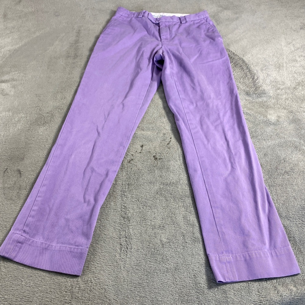 Ralph Lauren Sport Chino Pants Womens 28 Purple Polo Chino Straight Leg Twill